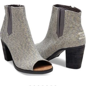 TOMS Majorca Peep-Toe Bootie